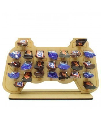 6mm Mars, Snickers and Milkyway Chocolate Bars Funsize Minis Holder Advent Calendar - Playstation Controller Gaming Shape